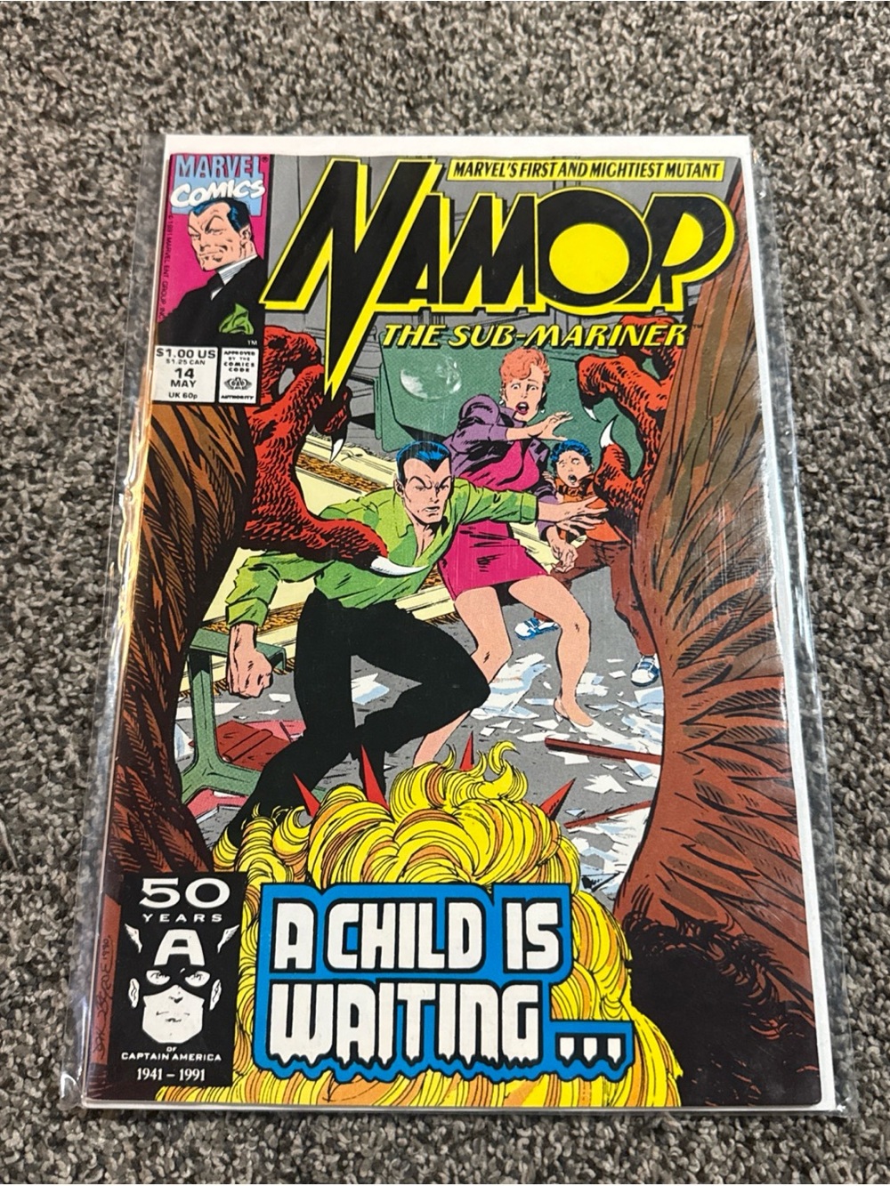 Marvel Comics Namor The Sub-Mariner #14 - 1991